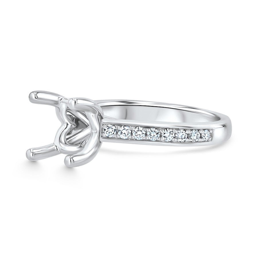 .22ct Plat Channel Engagement Setting | Washington Diamond