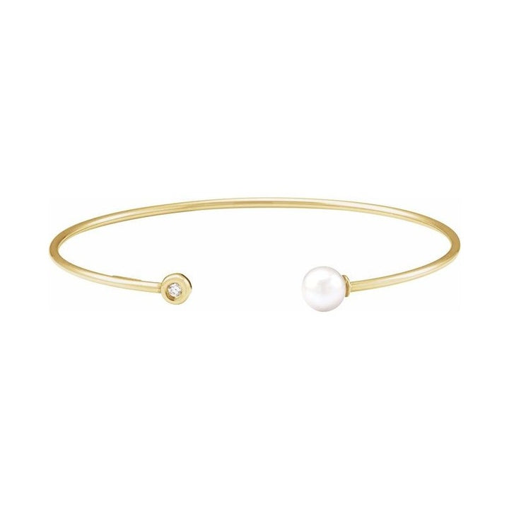 Accented Pearl Cuff Bracelet