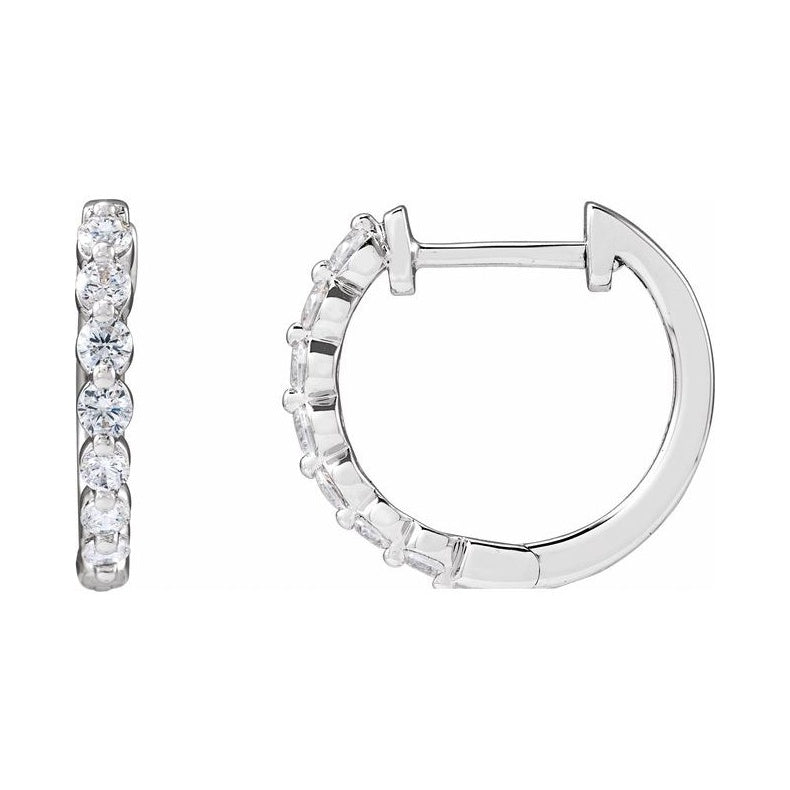 Lab-Grown Diamond Hoop Earrings