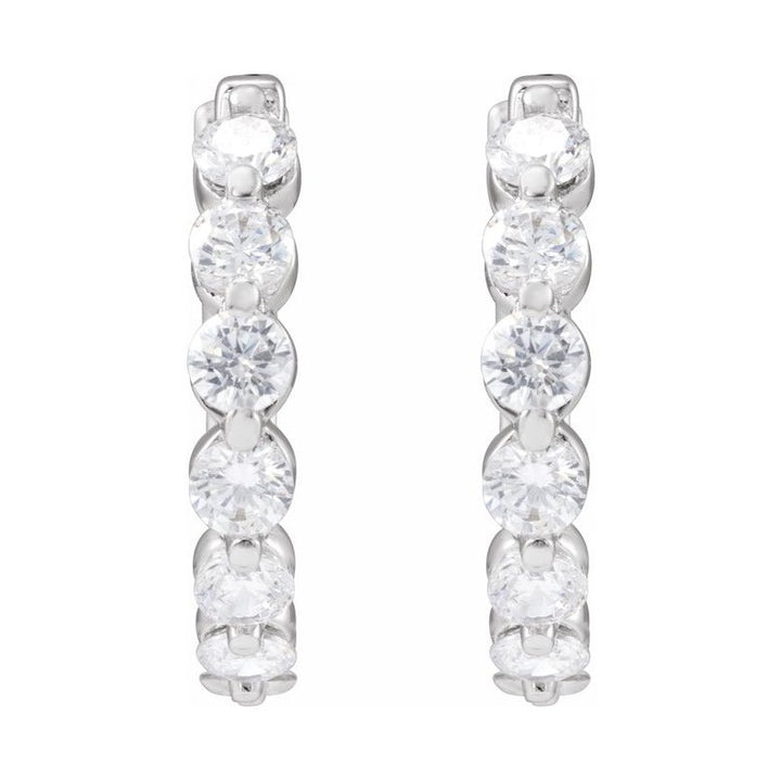 Lab-Grown Diamond Hoop Earrings