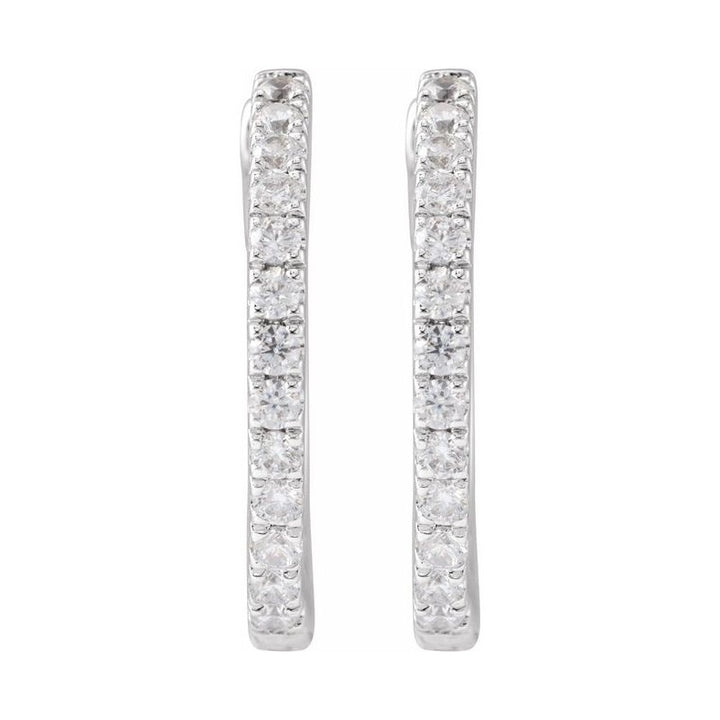 Lab-Grown Diamond Hoop Earrings