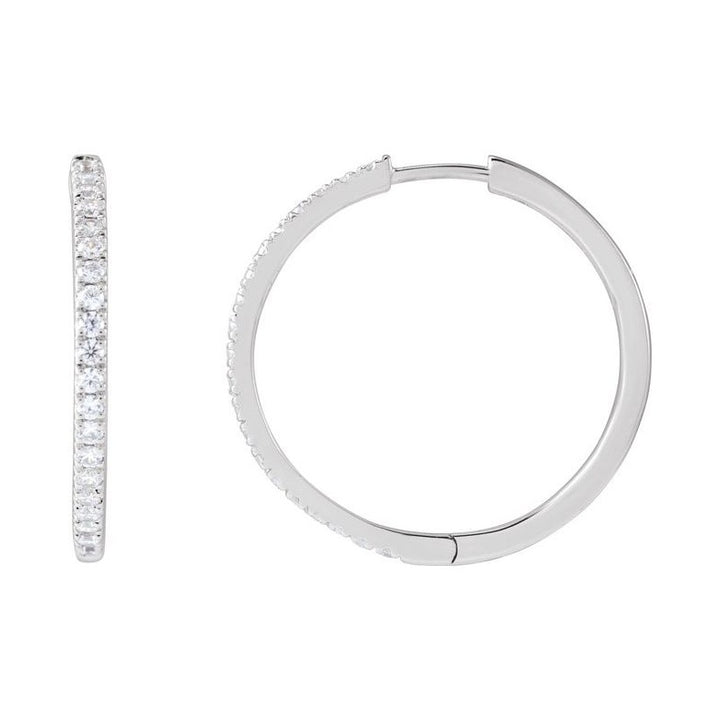 Lab-Grown Diamond Hoop Earrings