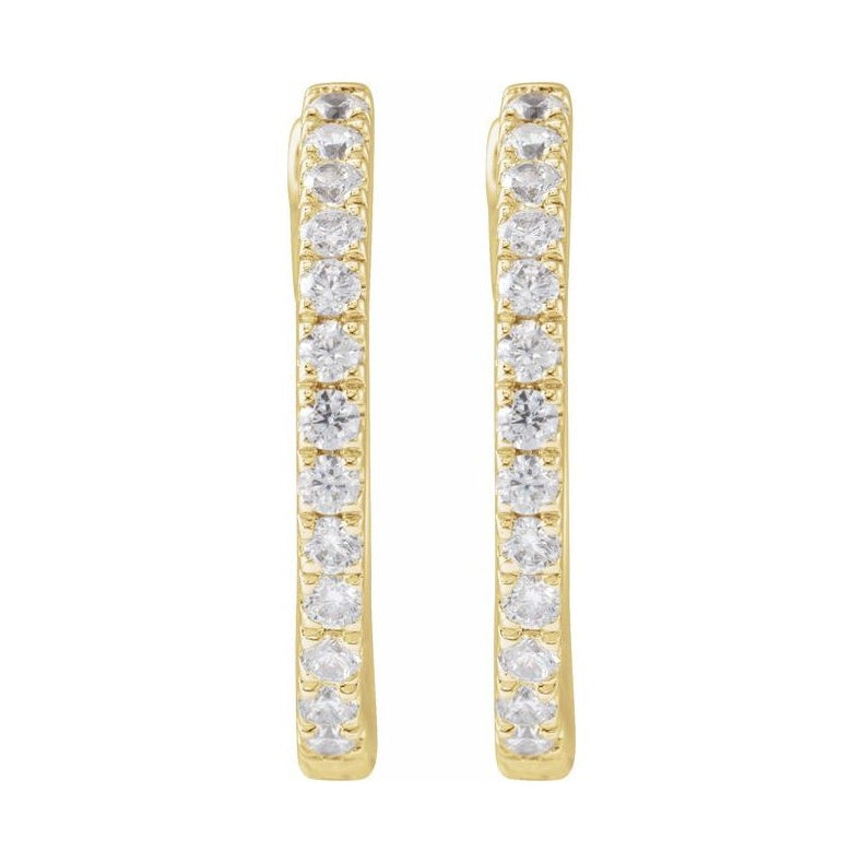 Lab-Grown Diamond Hoop Earrings