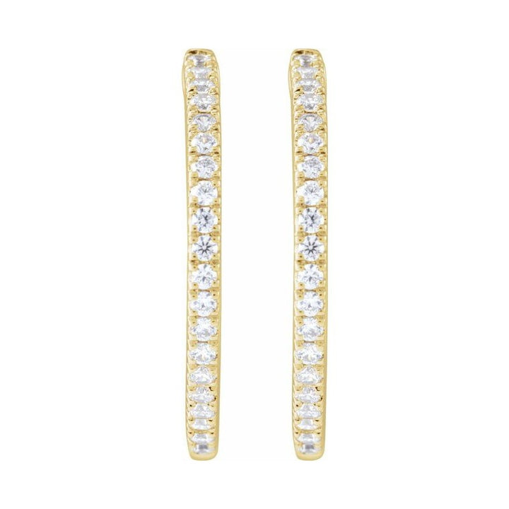 Lab-Grown Diamond Hoop Earrings