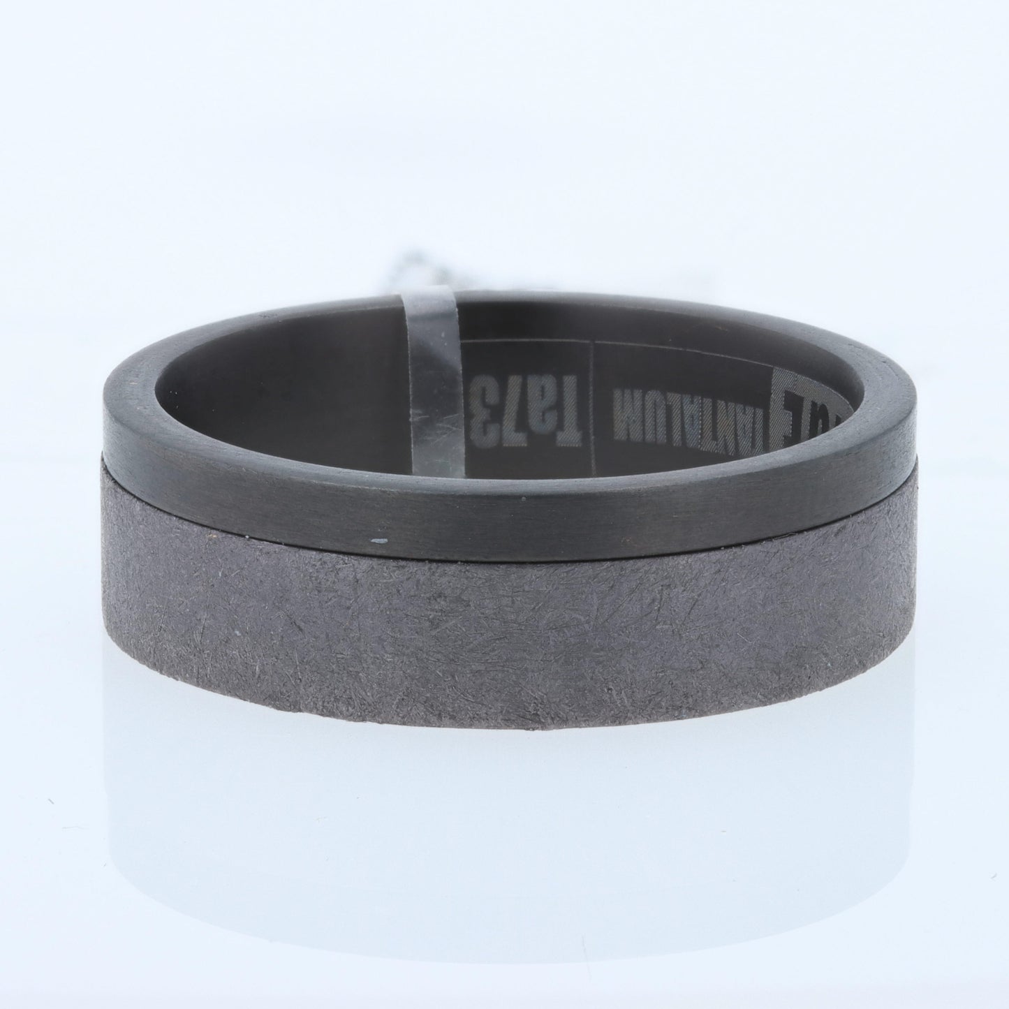 Raised Satin-Center Polish Edge 8mm Tantalum Band