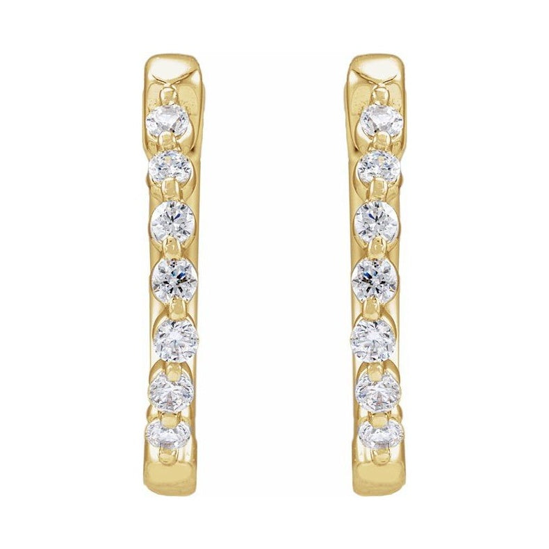 Lab-Grown Diamond Hoop Earrings