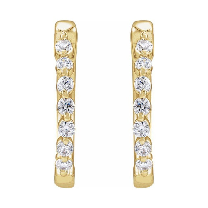 Lab-Grown Diamond Hoop Earrings