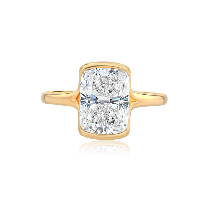 3.03ct Lab-Grown Diamond Engagement Ring in 14K Yellow Gold