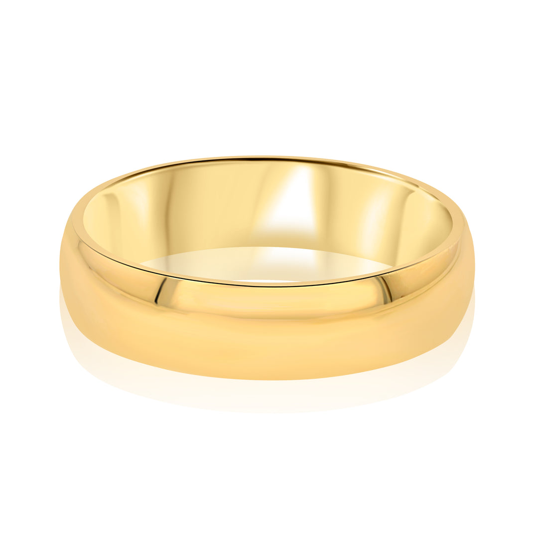 18K Yellow Gold 5.5mm Classic Polished Wedding Band