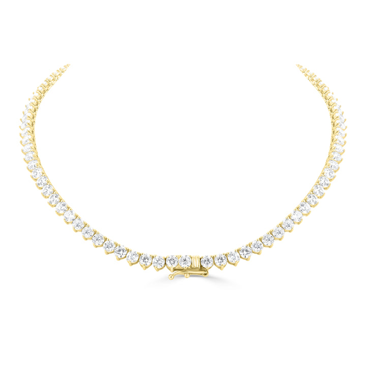 14K Yellow Gold Lab-Grown Diamond Necklace 17.76ct D–E VS