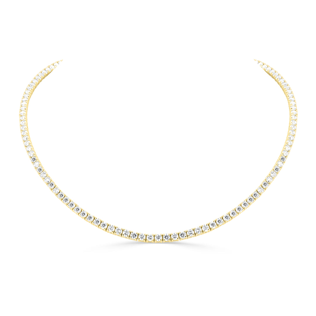 17.5” 19.51ct Lab-Grown Diamond Necklace in 14K White Gold