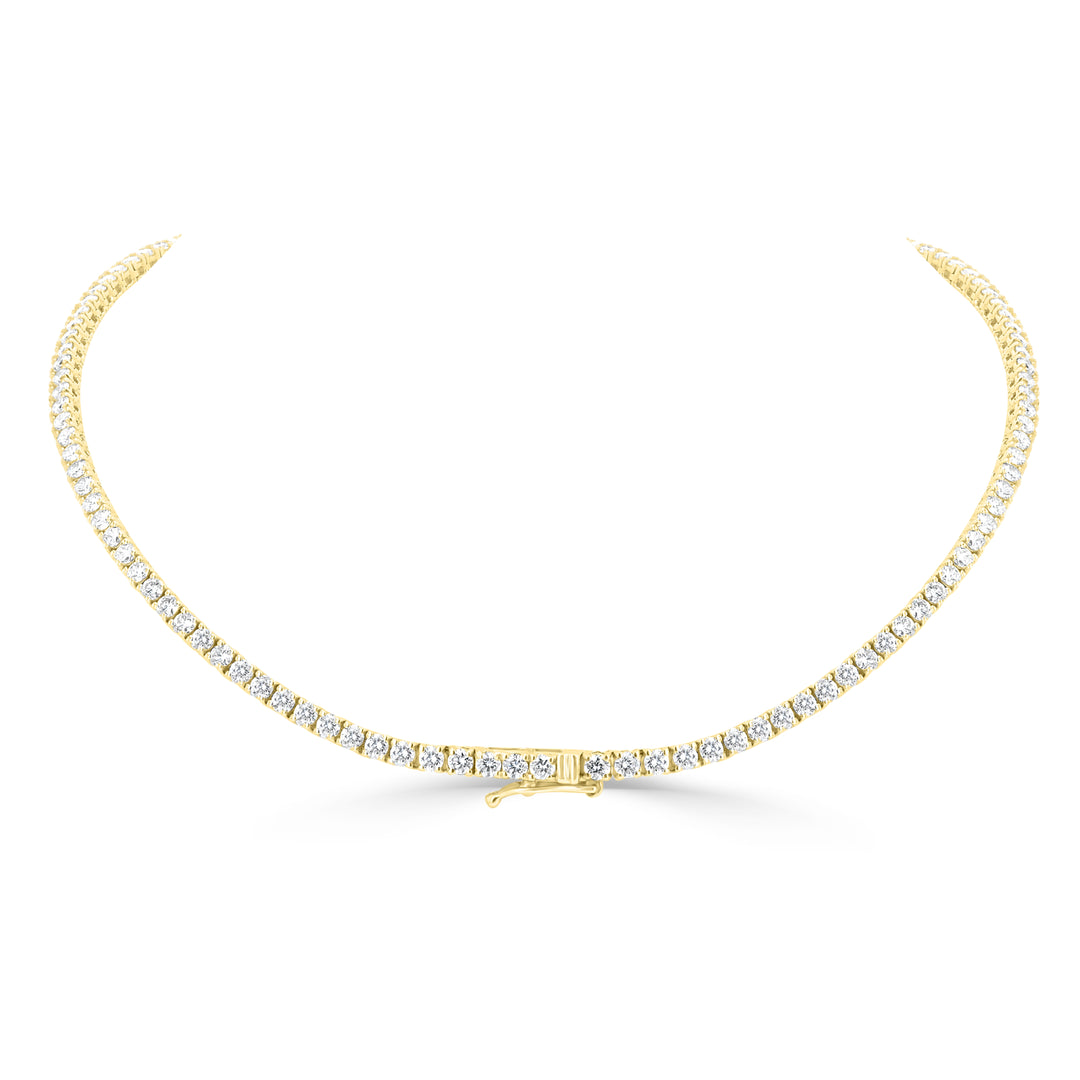 17.5” 19.51ct Lab-Grown Diamond Necklace in 14K White Gold