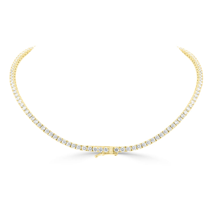 17.5” 19.51ct Lab-Grown Diamond Necklace in 14K White Gold