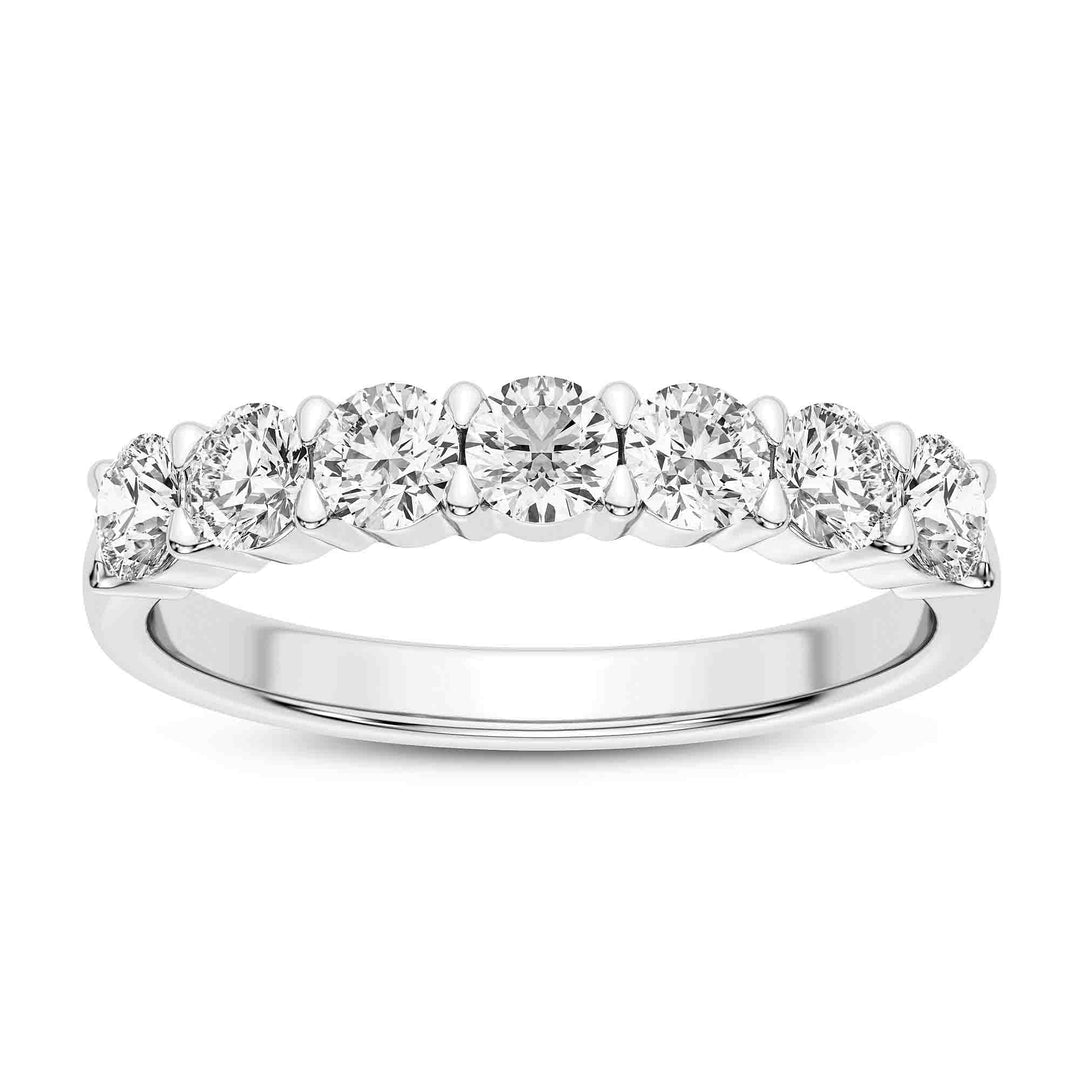 Platinum Wedding Band with 0.74ct Round Brilliant Diamonds