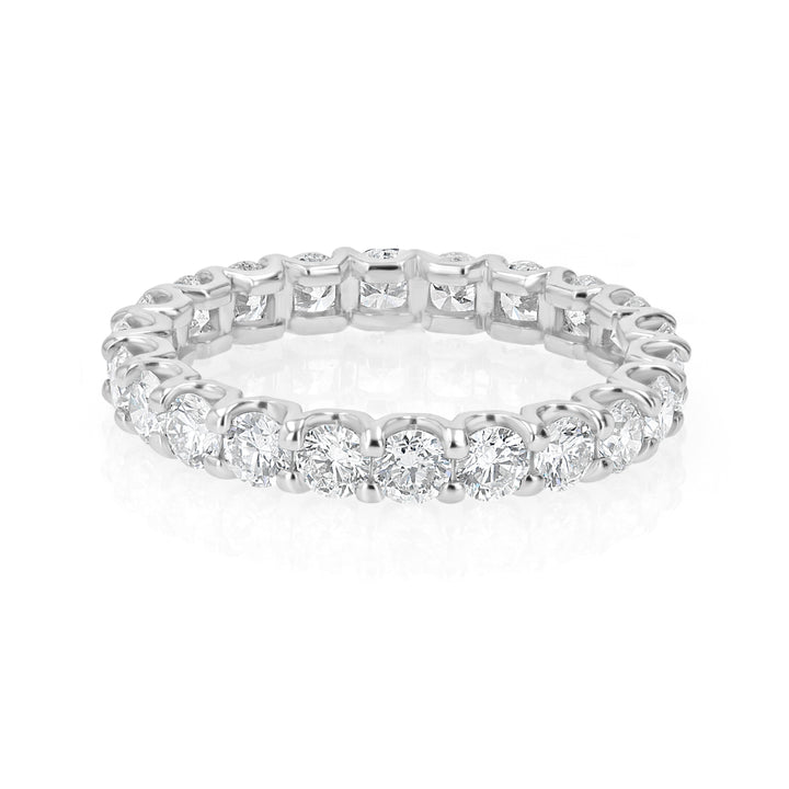 2.09ct Diamond Eternity Band with Round Diamonds in Platinum