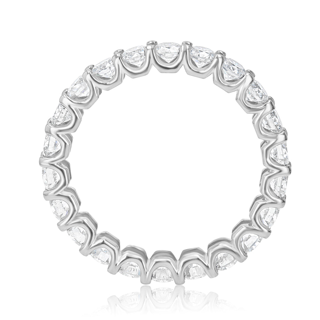 2.09ct Diamond Eternity Band with Round Diamonds in Platinum