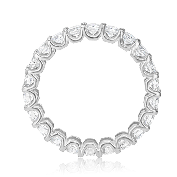2.09ct Diamond Eternity Band with Round Diamonds in Platinum