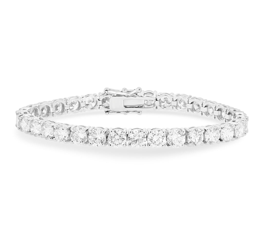 18.82ct Lab-Grown Diamond Tennis Bracelet in 14K White Gold