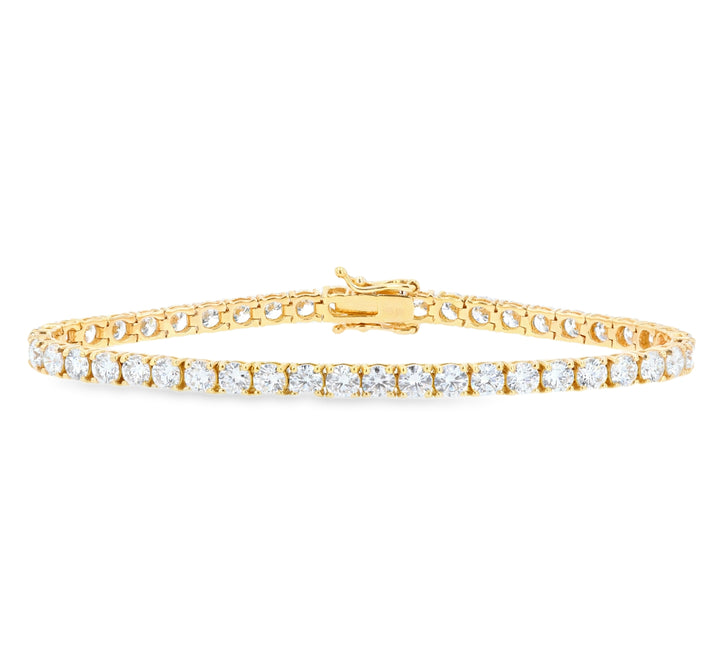 7.93ct Lab-Grown Diamond Tennis Bracelet in 14K Yellow Gold