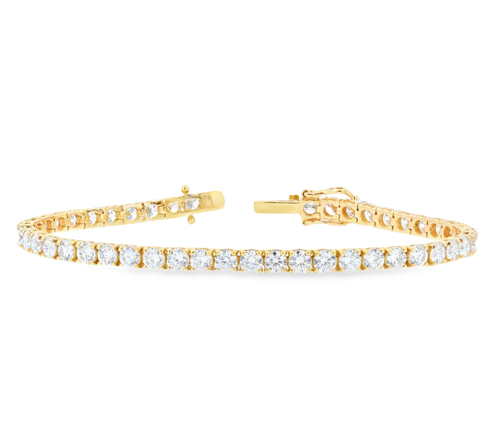 7.93ct Lab-Grown Diamond Tennis Bracelet in 14K Yellow Gold