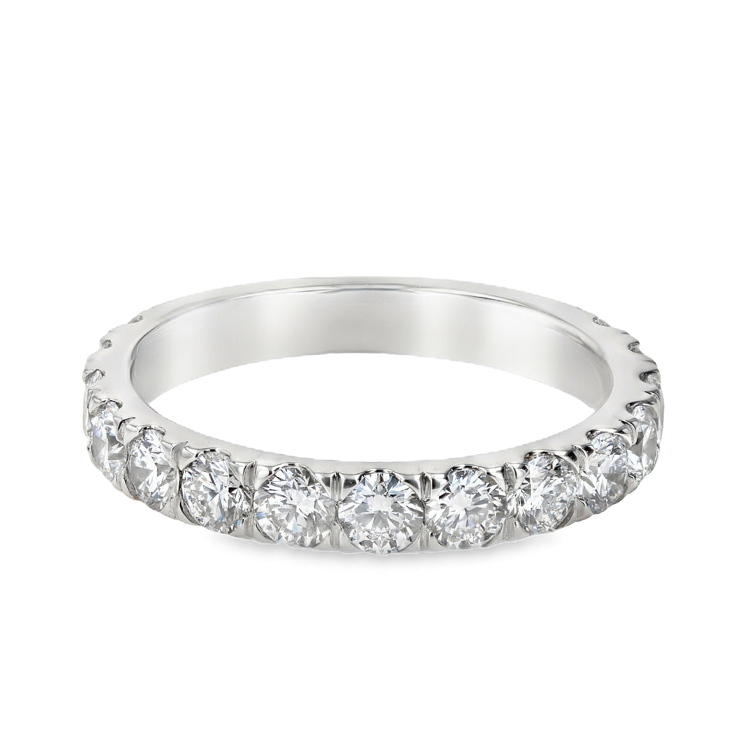 14kt White Gold ¾ Eternity Band with 1.40ct Lab Diamonds