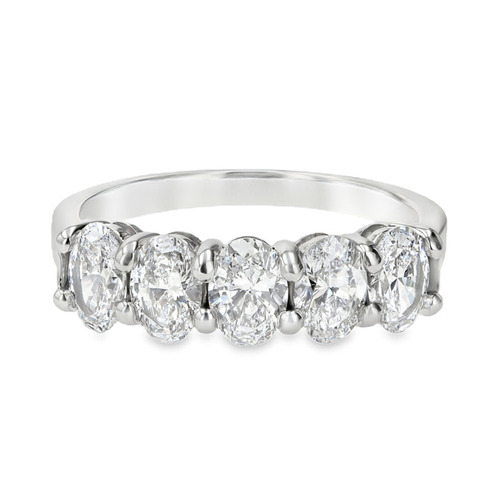 14K White Gold Lab-Grown Diamond Wedding Band 1.60cts