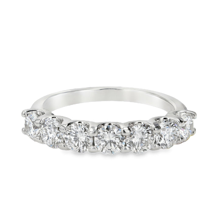 14K White Gold Lab-Grown 1.40ct Round Brilliant Diamond Band