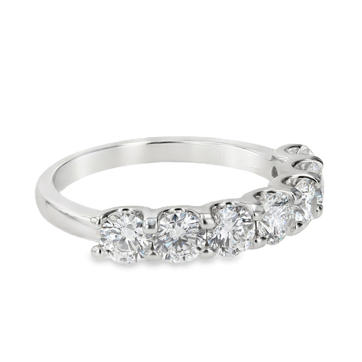 14K White Gold Lab-Grown 1.40ct Round Brilliant Diamond Band