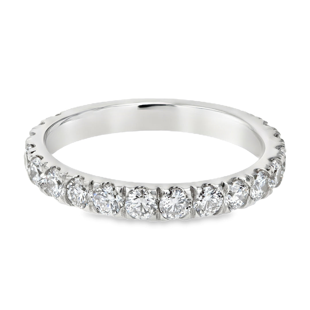 14kt White Gold Lab-Grown Diamond ¾ Eternity Band 1.10ct