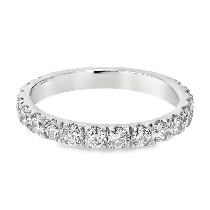 14kt White Gold Lab-Grown Diamond ¾ Eternity Band 1.10ct