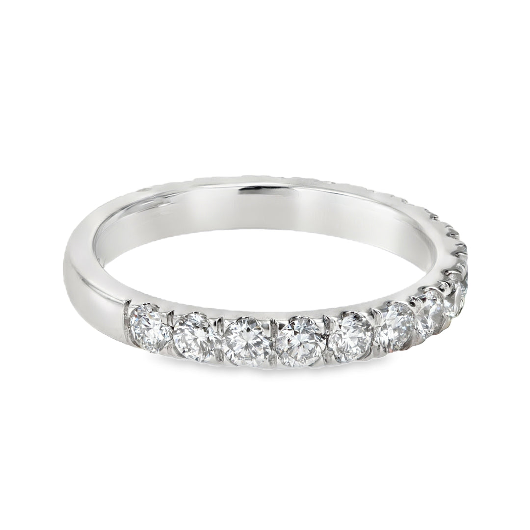 14kt White Gold Lab-Grown Diamond ¾ Eternity Band 1.10ct