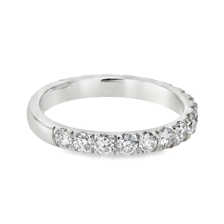 14kt White Gold Lab-Grown Diamond ¾ Eternity Band 1.10ct