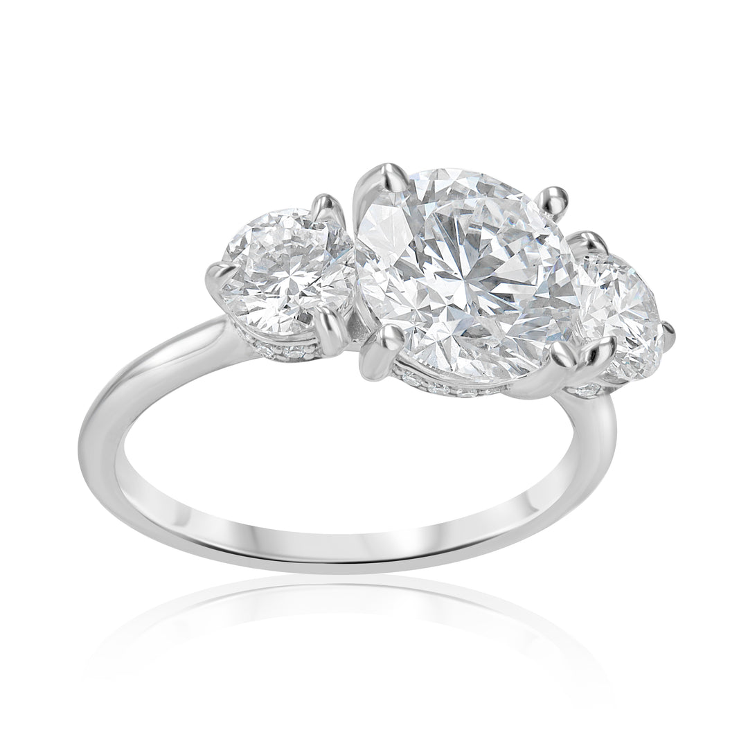 2.41ct Lab-Grown Diamond Engagement Ring in 14K White Gold