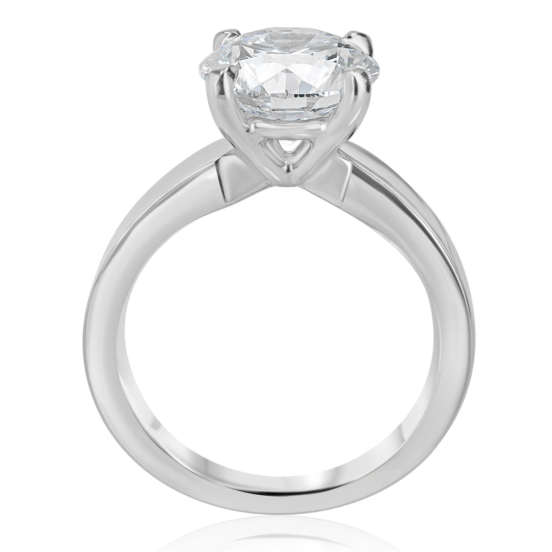 Classic Platinum 4-Prong Engagement Ring Setting