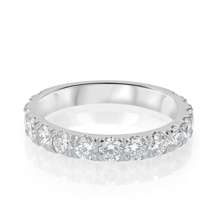 14kt White Gold ¾ Eternity Band with 1.40ct Lab Diamonds