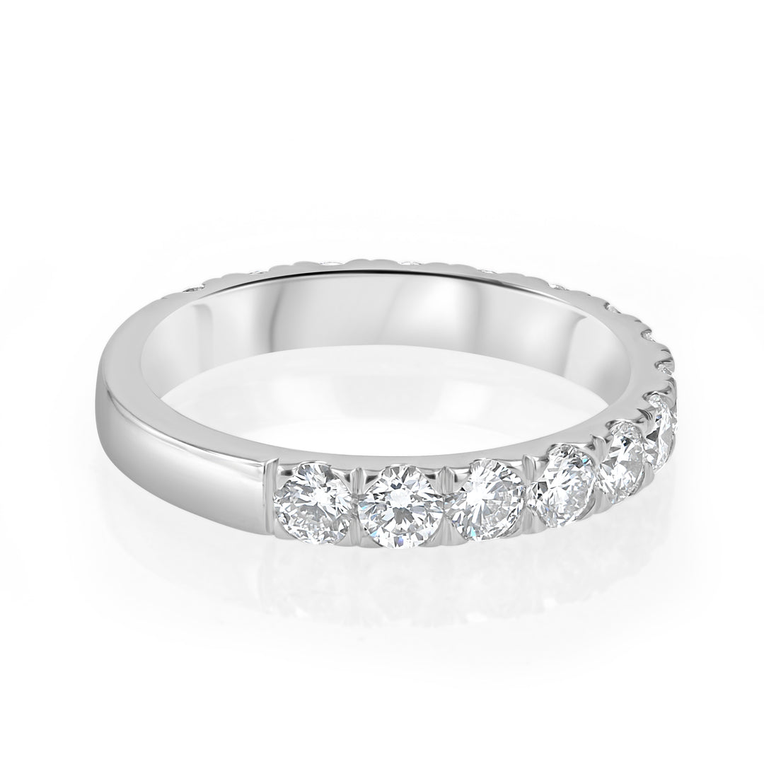14kt White Gold ¾ Eternity Band with 1.40ct Lab Diamonds