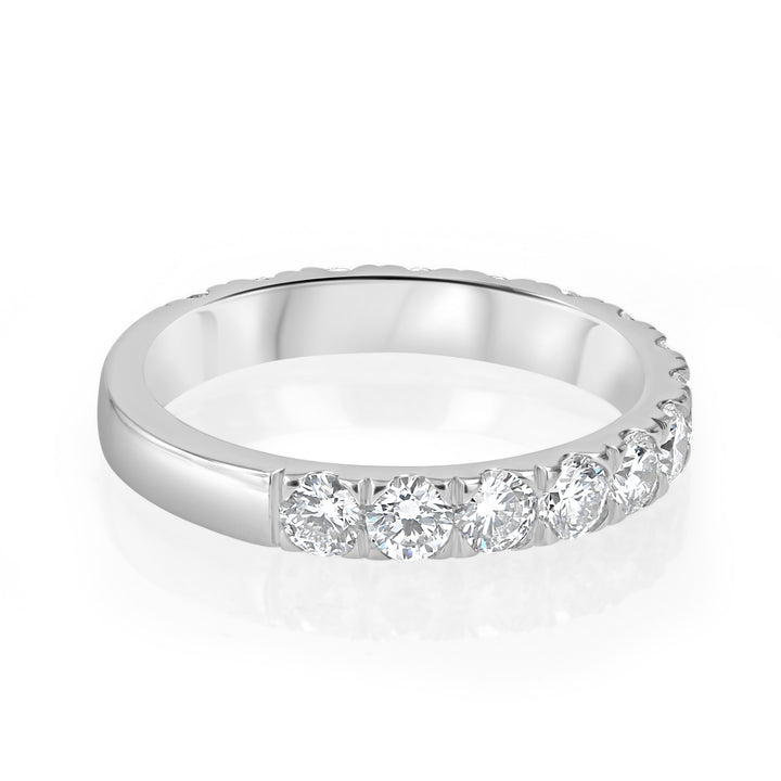 14kt White Gold ¾ Eternity Band with 1.40ct Lab Diamonds