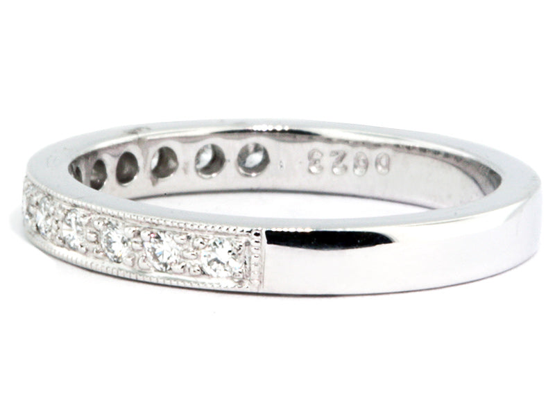 Platinum Pavé-Style Diamond Wedding Band
