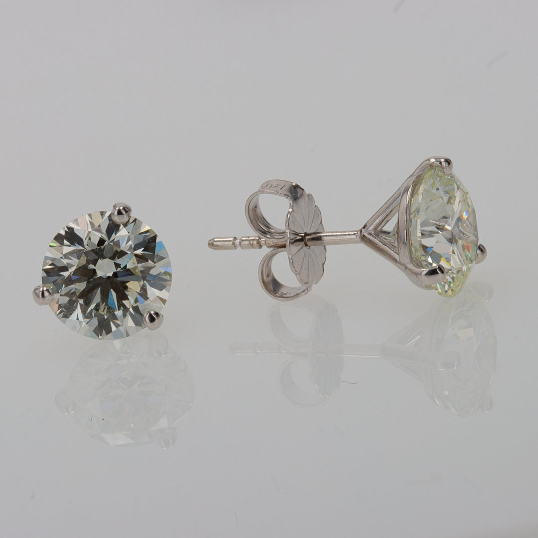 3.01ct Diamond Martini Stud Earrings