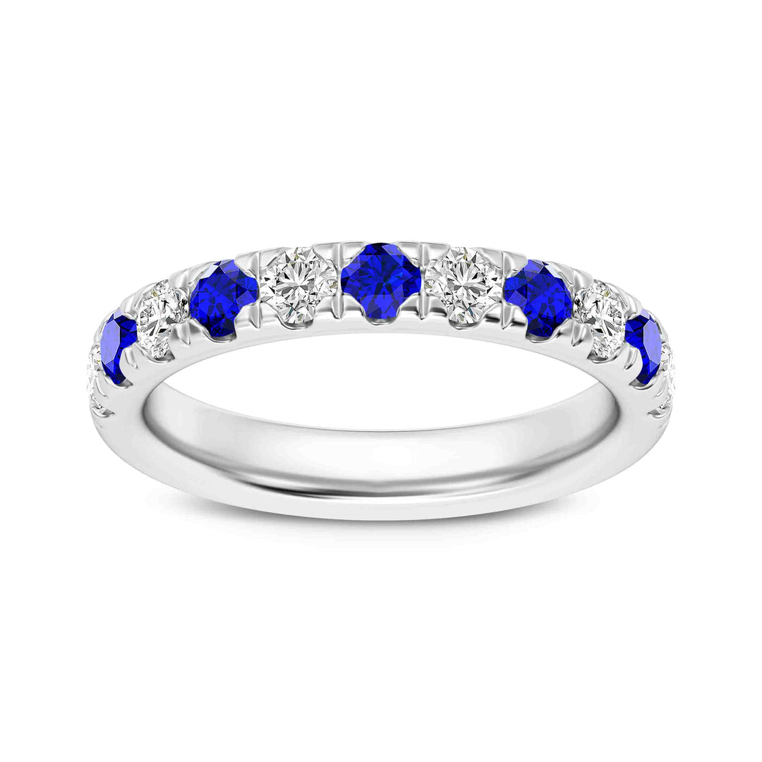 .71ct Blue Sapphire & .5ct Diamond Platinum Statement Ring