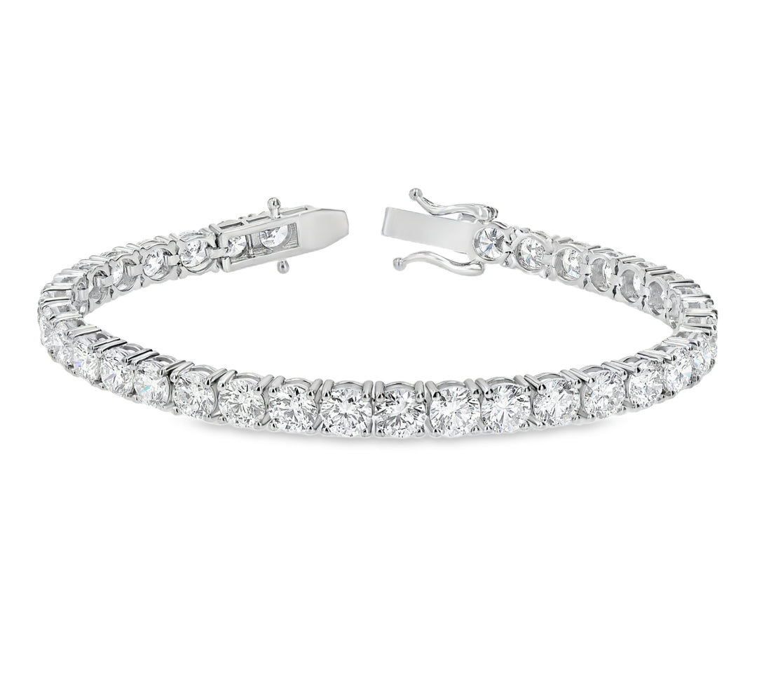 17.03ct Diamond 14K White Gold Bracelet