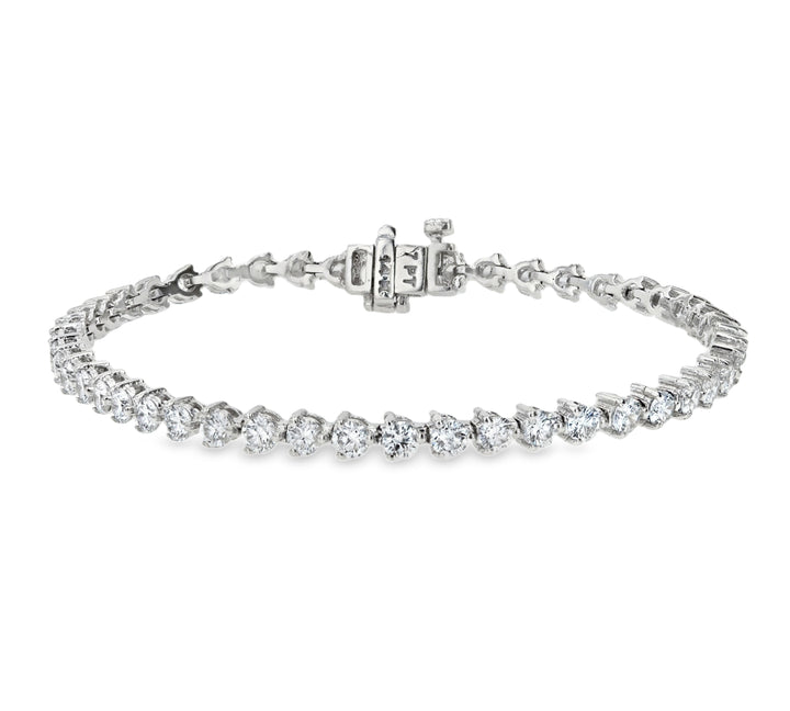5.88ct Lab-Grown Diamond Tennis Bracelet 14K White Gold