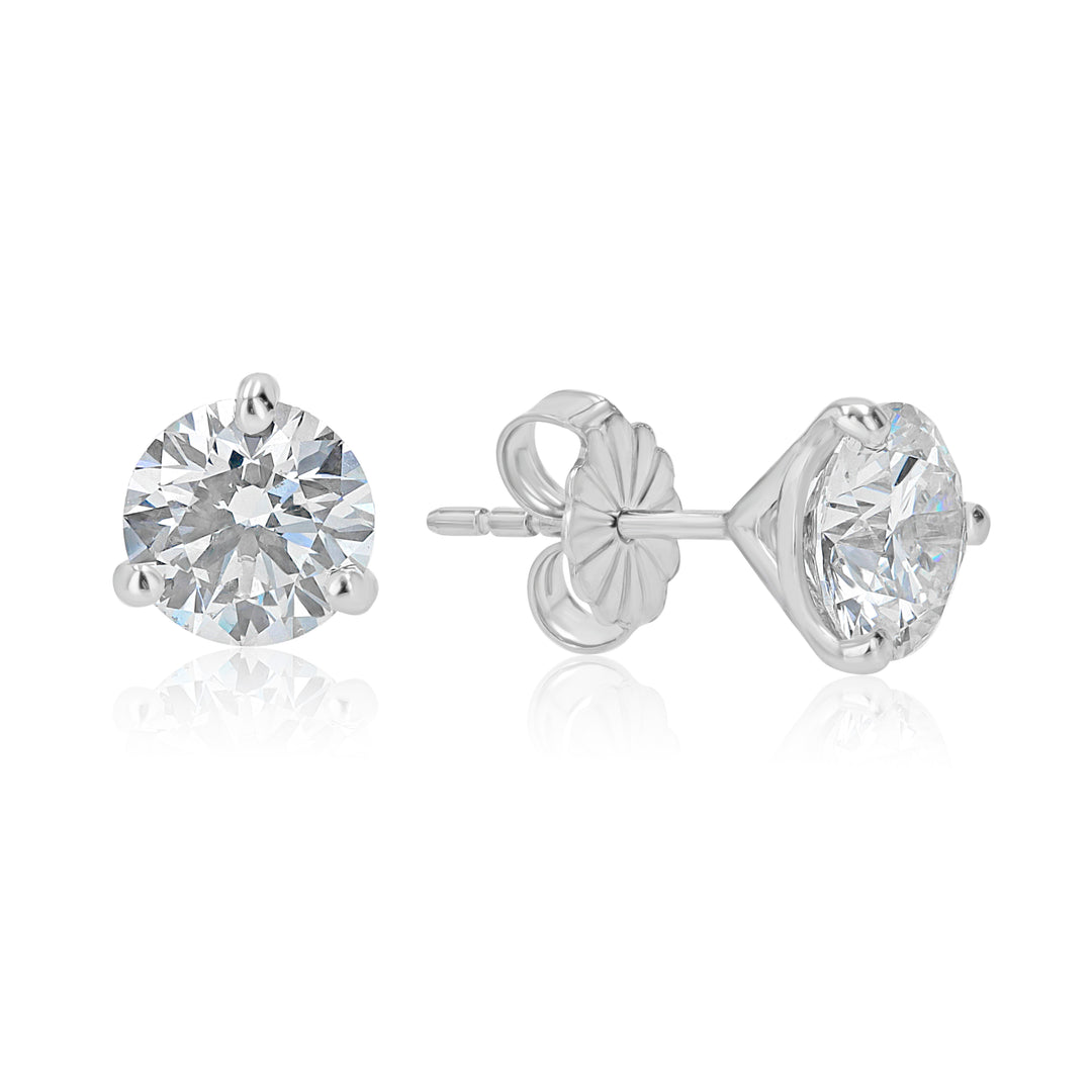 2.04ct Round Diamond Martini Studs