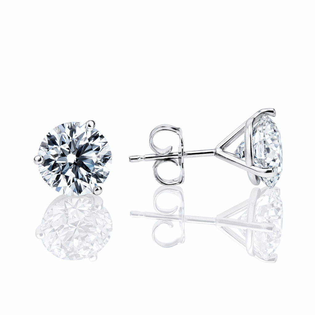 3.90ct Lab-Grown Diamond Studs in White Gold