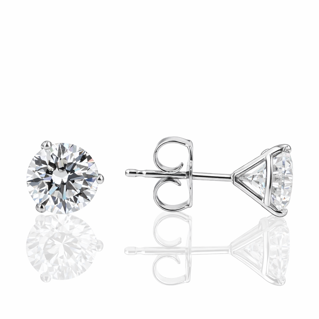2.00ct Lab-Grown Diamond Stud Earrings in 14K White Gold