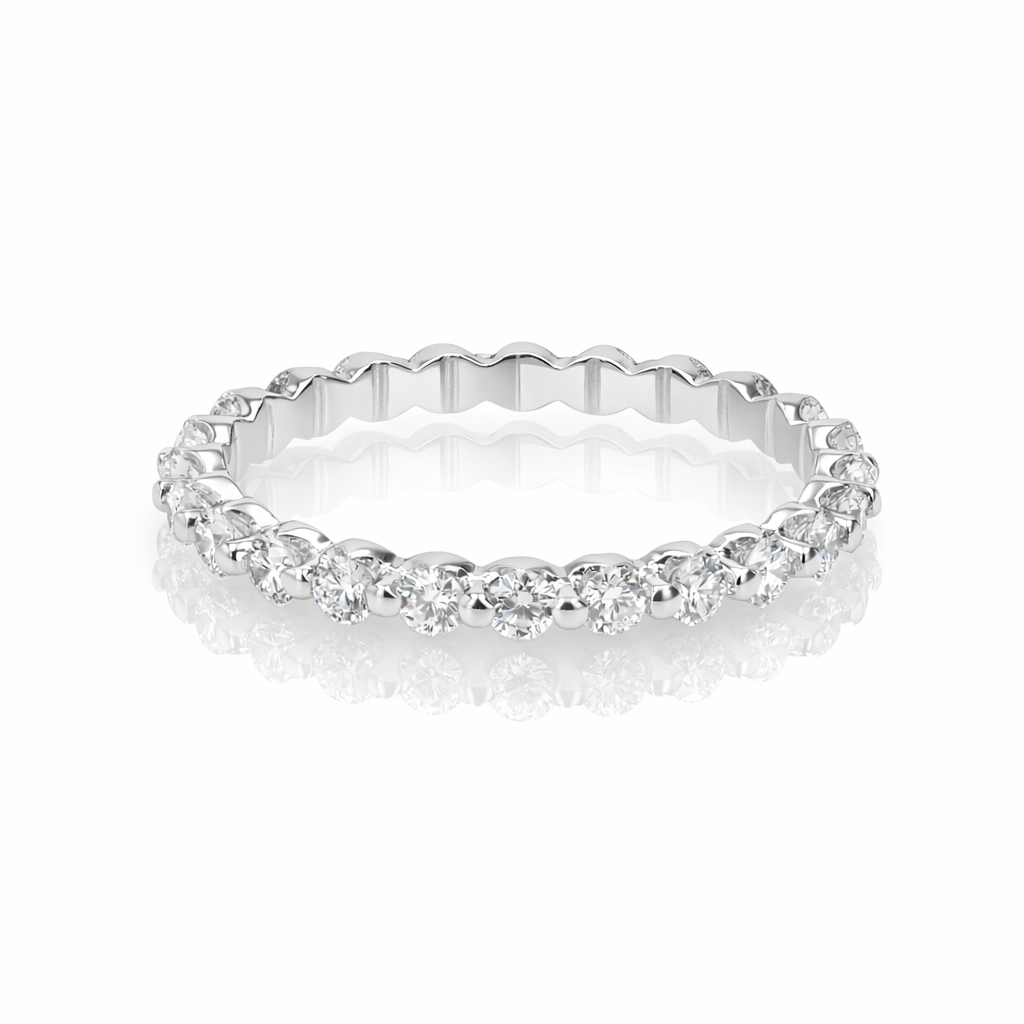 .75ct Shared-Prong 18KW Eternity Band | Washington Diamond