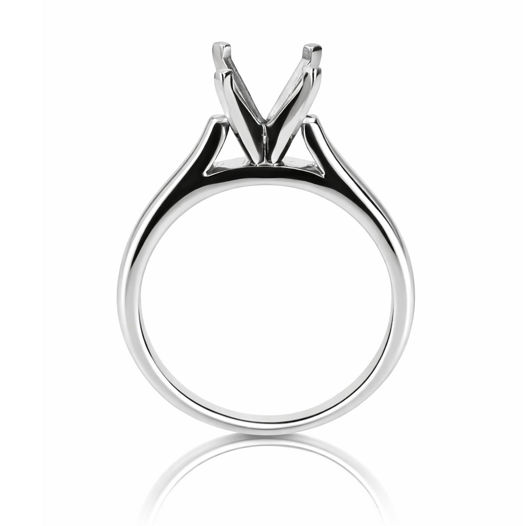 Classic Platinum Cathedral Solitaire Engagement Ring
