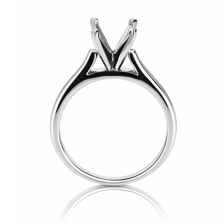 Classic Platinum Cathedral Solitaire Engagement Ring