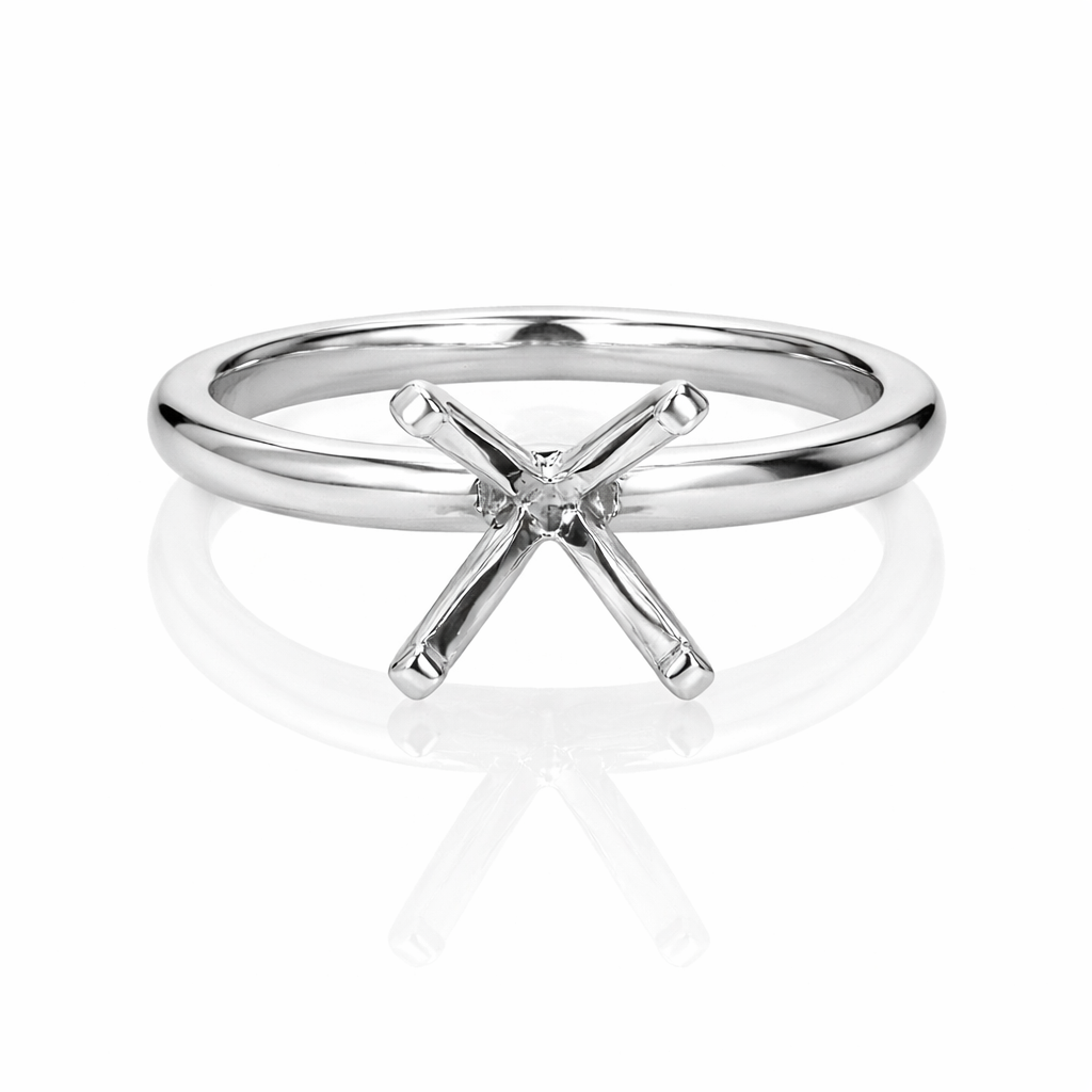 4-Prong Platinum Solitaire Setting | Washington Diamond