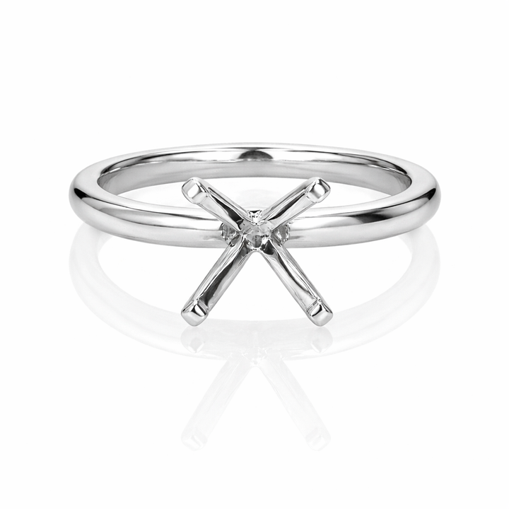4-Prong Platinum Solitaire Setting | Washington Diamond